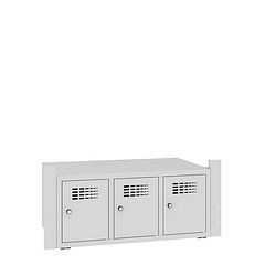 Eurobox Schuhschrank 3 Fächer, 340 x 783 x 430 mm, 3070-0903