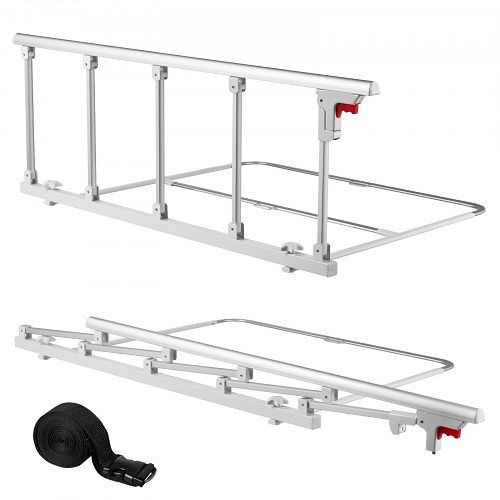 VEVOR Faltbares Bettgitter 122 cm, Senioren Rausfallschutz mit Befestigungsgurt, passt für King-, Queen-, Full- & Twin-Betten, BCBSBCBSKZD1BAXNX001V0
