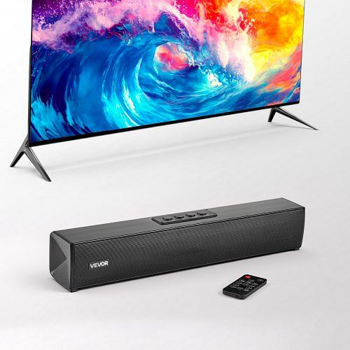 VEVOR Soundbar 2.0, 450mm TV-Lautsprecher, Bluetooth/AUX, Fernbedienung, 80W Surround-Sound für Heimkino, YTSTXYX17INCJ9FDQ001V2