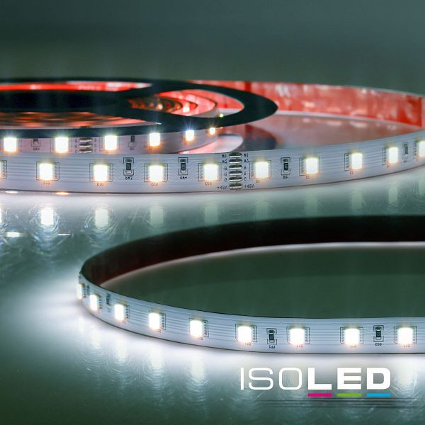 ISOLED LED SIL RGB+WW+KW CCT Flexband, 48V DC, 17W, IP20, 5in1 Chip, 10m Rolle, 60 LED/m, 116137