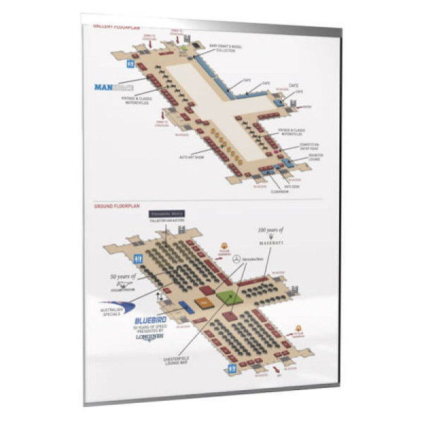 STEIN HGS Infotafel - GlasFix, Breite 210 mm, A4 hoch, Höhe 297 mm, 77950.0002