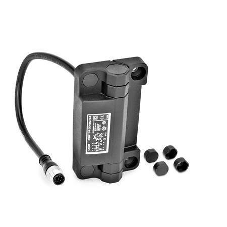 Ganter Sicherheits-Schaltscharniere mit Stecker, Kunststoff (GN 239.6-60-110-1-AS), 239.6-60-110-1-AS