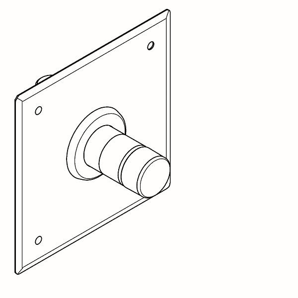 KWC Durchgangsventil, F3, hydraulisch, ohne Mischung, UP, Umrüstung 23051024, 2030058483
