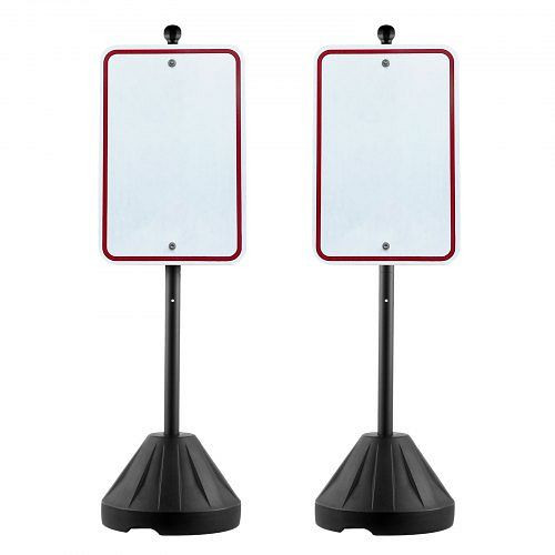 VEVOR Schilderpfosten Gusseisen 1,5m Tragbarer U-Kanal-Schilderständer Rollbar, LBGBXSBZGZTYS7TE8V0