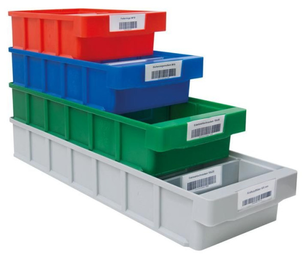 Schulte Regalkasten 83 x 186 x 400 mm, grau, Polypropylen, VE: 8 Stück, 36054-VKB