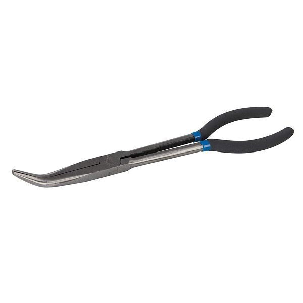 Silverline Extra lange Elektronik-Spitzzange, Gebogen, 918526