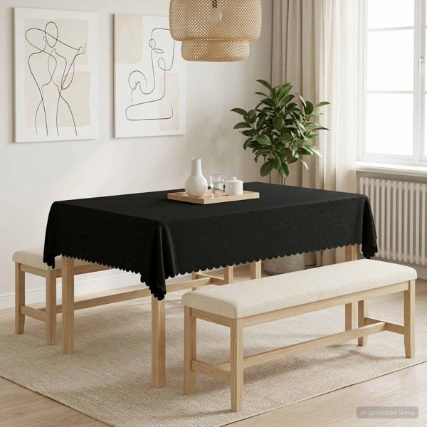 vidaXL Tischdecke 5 stk. Rechteckig Dunkelgrau 140 x 180 cm, 42040457