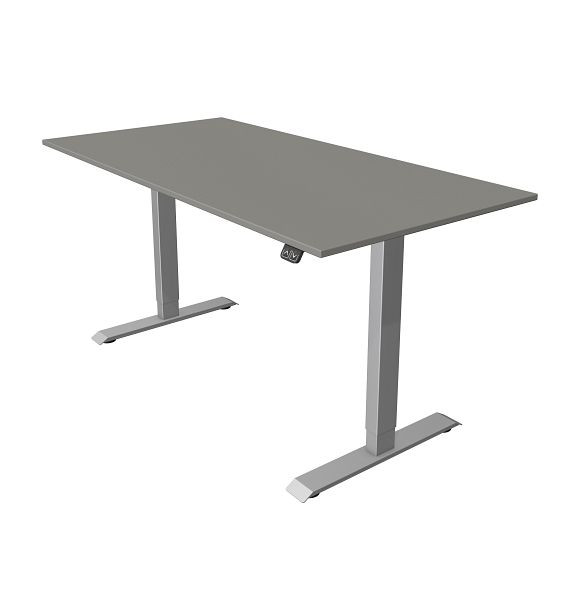 Kerkmann Kompakttisch B 1600 x T 800 mm, elektrisch höhenverstellbar von 740-1230 mm, Grafit, 10227312