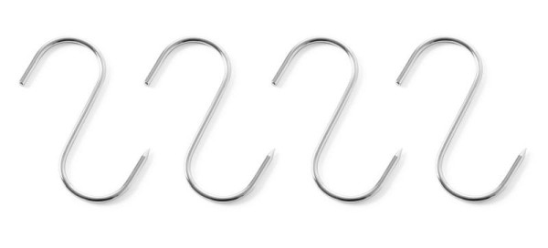 Hendi Fleischerhaken, VE: 4 Stück, 90 mm, Edelstahl, 513538