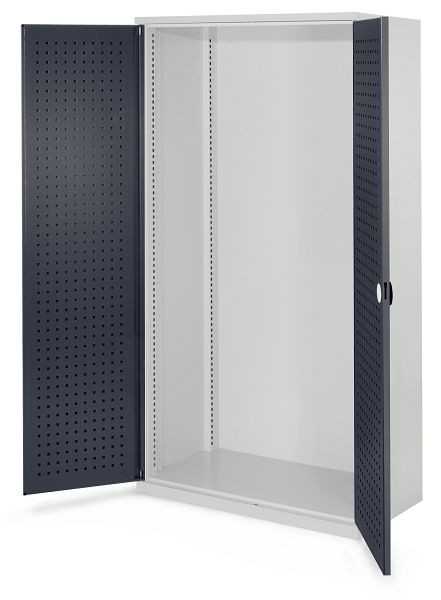 Kappes Schwerlastschrank Leergehäuse/Mod 40, 1950 x 1000 x 600 mm, RAL 7035/7016, Ohne Mitteltrennwand, Türinnenseite: RasterPlan Lochplatte, 1462.00.3024