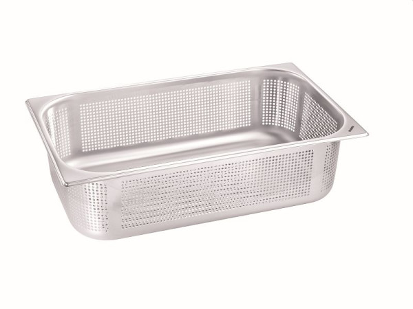 B.PRO G-KEN 1/1-95 Gastronorm-Kocheinsätze, aus rostfreiem Edelstahl, Boden-, Eck- und Seitenwandlochung, 550407
