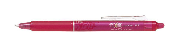 PILOT Tintenroller FriXion Clicker - 0,4 mm, pink, radierbar, BLRT-FR7-P