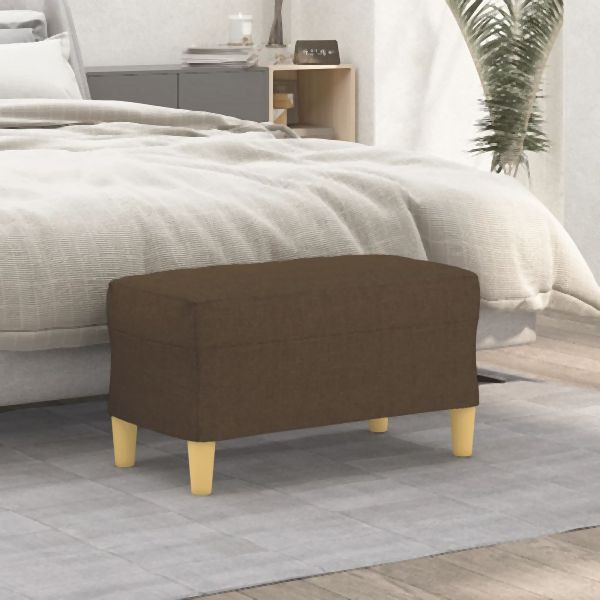 vidaXL Sitzbank Braun 70x35x41 cm Abmessung Stoff, 349370