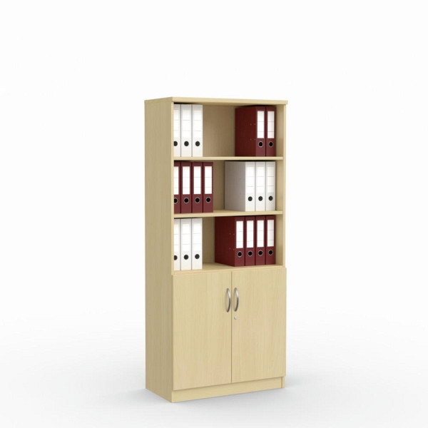 Deskin Kombischrank MULTI M, Buchedekor, B 800 x H 1835 x T 420 mm, 258967