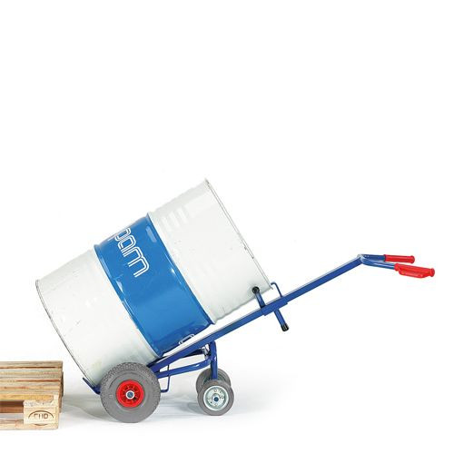 Rollcart Fasskarre 2 Stützräder (700x500), Tragkraft: 250 kg, Vollgummi, 18-3341