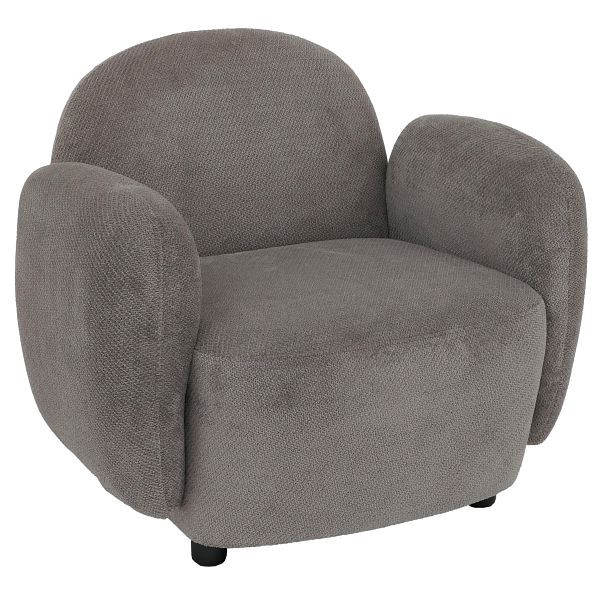 Mendler Sessel HWC-P33, Lounge-/Relax-/Cocktailsessel Polstersessel, Stoff/Textil Chenille (330 g/m²) Öko-Tex, hellgrau, 118712+118713