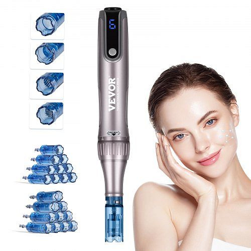 VEVOR M8S Professionelles Mikronadelstift Derma-Stift 6 Gang 20 Nadeln 0-2,5mm, NMWZKZKZKZKZ2TH0RV2