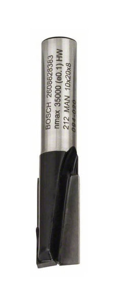 Bosch Nutfräser, 8 mm, D1 10 mm, L 19,6 mm, G 51 mm, 2608628383