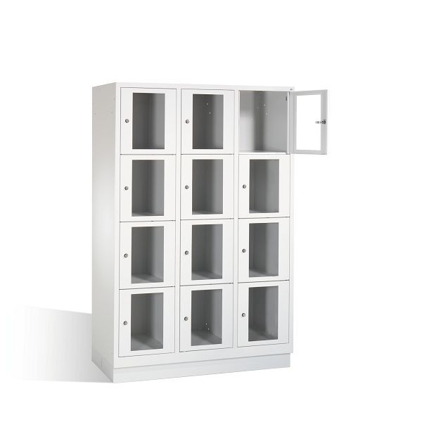 C+P Schließfachschrank Classic, H1800xB1200xT500mm, Farbe: Lichtgrau, 8020A324 S10001