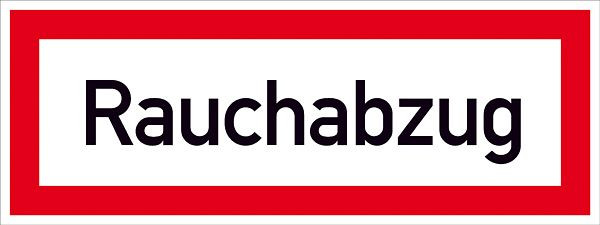 SafetyMarking Hinweisschild für die Feuerwehr, Rauchabzug (RWA), BxH 29,7x10,5 cm, Aluminium, 11.2605