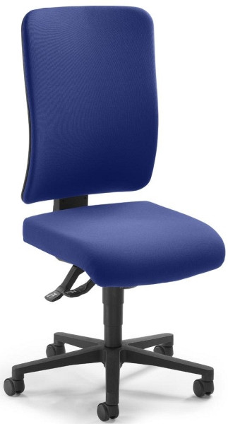 Deskin Bürodrehstuhl APERTO ohne Armlehnen, Blau, 640 x 610 x 1070 mm, 289325
