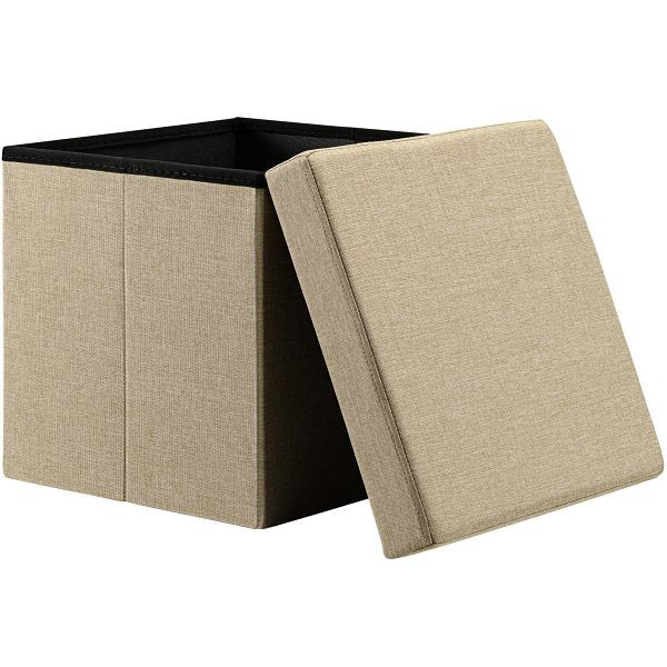 casaria Sitzhocker Beige 38x38x38cm faltbar, 109838, 4251779134281