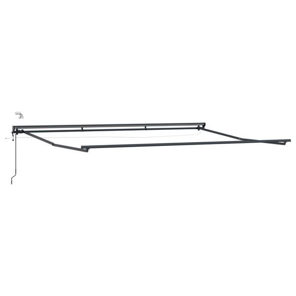 vidaXL Elektrische Markisenrahmen mit LEDs Anthrazit 4 x 3 m Aluminium, 42024851