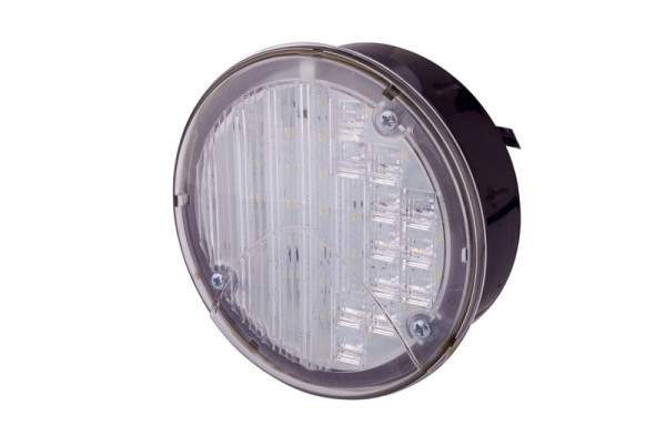 HELLA LED-Rückfahrscheinwerfer, 24V, Anbau, 2-Punkt Befestigung, Kabel: 500mm, Stecker: offene Kabelenden, links, 2ZR 964 169-351