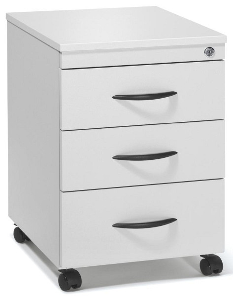 Deskin Rollcontainer MULTI M, Dekor lichtgrau, B 410 x H 585 x T 460 mm, 257966