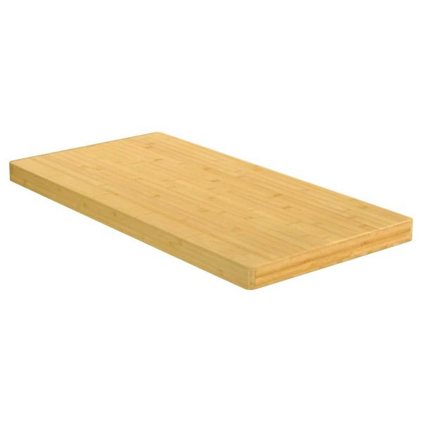 vidaXL Schneidebrett 100x50x4 cm Bambus, Material: Bambus mit natürlichem Öl-Finish, 352767