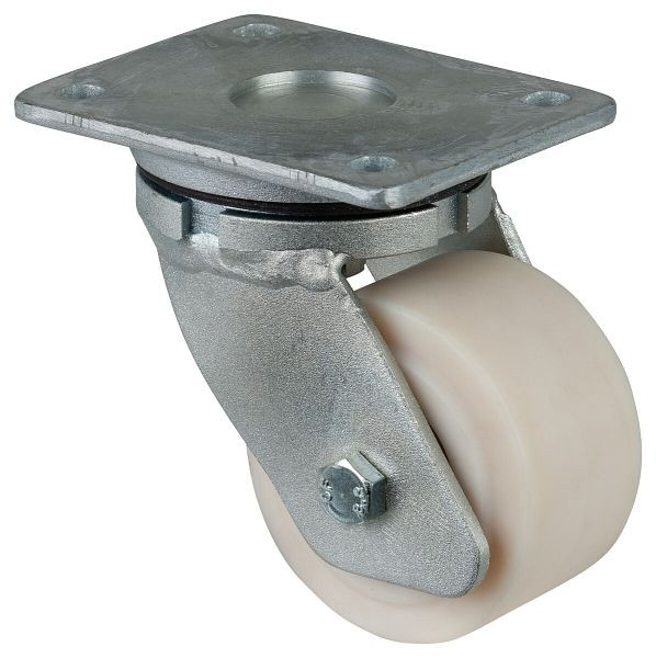 BS Rollen Schwerlastrolle, Rad-Breite 55 mm, Rad-Ø 100 mm, Tragfähigkeit 900 kg, Lauffläche/Radkörper Polyamid gegossen, Kugellager, RR100.B16.100