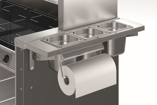 B.PRO Küchenrollenhalter für GN-Einhängerahmen und Geschirrtuchhalter, 575062