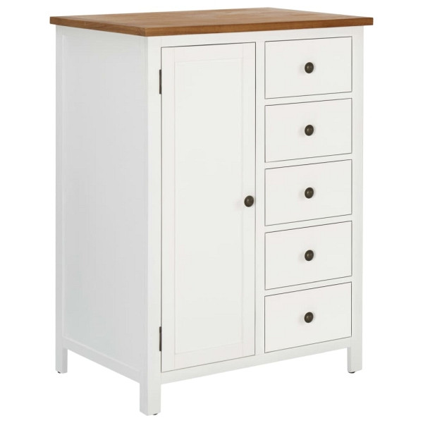 vidaXL Kleiderschrank 76x52x105 cm Eiche Massivholz, 289209