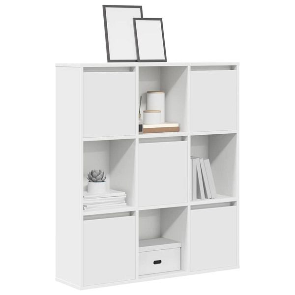 vidaXL Bücherregal Weiß 89x24x101,5 cm Holzwerkstoff, 860400