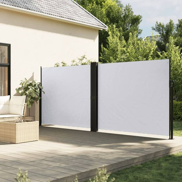 vidaXL Seitenmarkise Ausziehbar Weiß 180x600 cm, 4004646