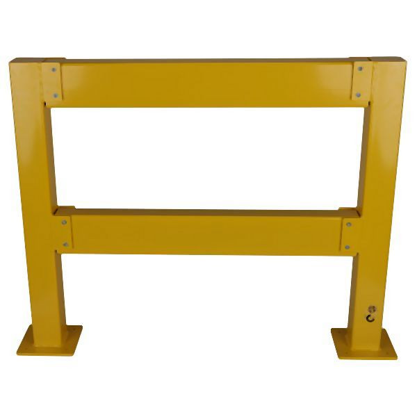 CRASH STOP Basis Sicherheitsgeländer: 2 Endpfosten 1000 mm, Balken 1000 mm, 2PE-100B-100