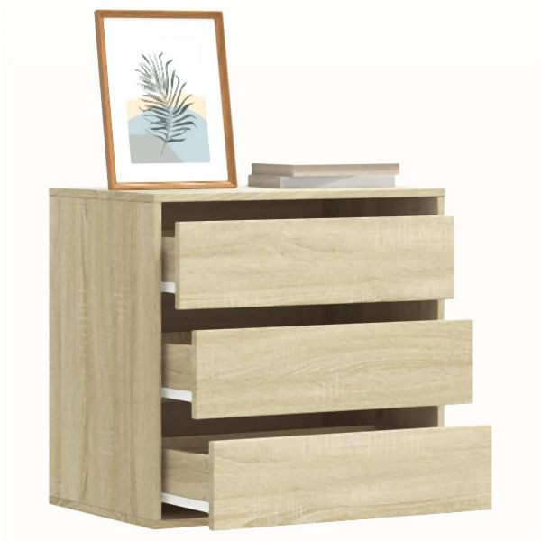 vidaXL Kommode Sonoma-Eiche 60x41x58 cm Holzwerkstoff, 852845
