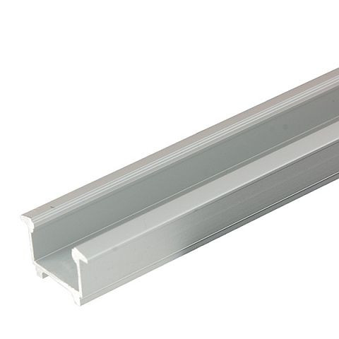 rutec Aluminiumprofil Profi Hoch Kragen 23/18K 2 Meter eloxiert, 68435