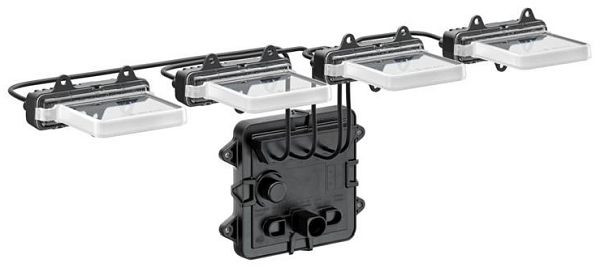 HELLA LED-Tagfahrleuchte, LEDayFlex III, 24/12V, ECE-R10/E1 9474/ECE-R148/E24 5936, glasklar, LED-Lichtfarbe: weiß/gelb, FEP, rechts, 2BE 016 400-421