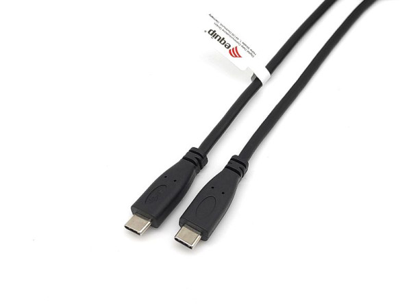 Equip USB 2.0 Type-C to C, M/M, 2.0m, Black, 128887, 4015867226599