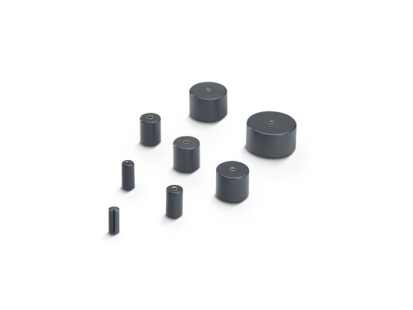 bott Rundlochhalter D13 für Schublade VE: 5 Stück, H: 26mm, RAL 7011, 13007018