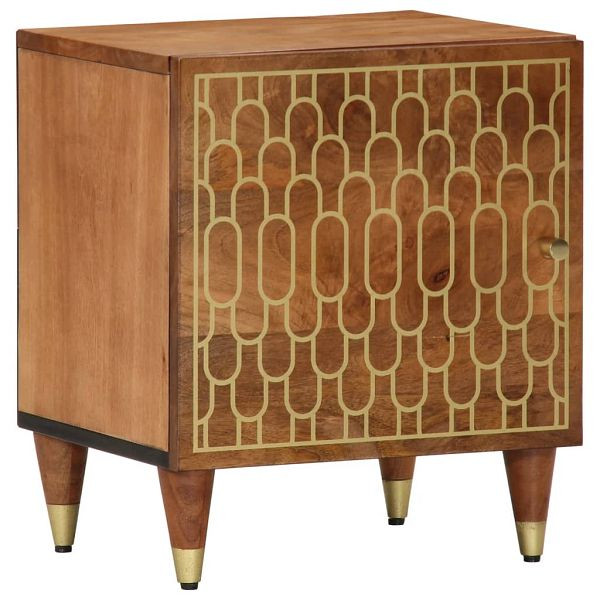 vidaXL Nachttisch 40x33x46 cm Massivholz Mango, Top-Qualität, 358280