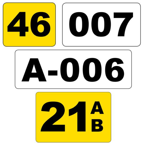 Stein HGS Lagerplatzkennzeichnung -WT-5113-, 180 x 100 mm / weiß, 23375