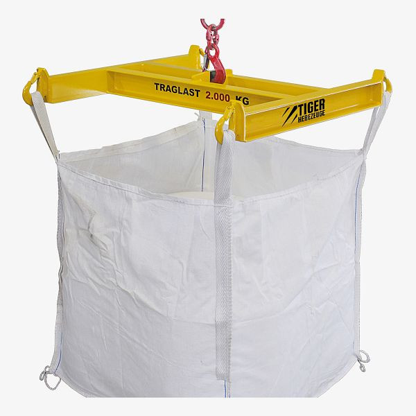 TIGER Hebezeuge Big-Bag-Traverse - BBQ, Traglast: 1.500 kg, Hakenabstand (L x B): 900 x 900 mm, BBQ-1,5-0,9