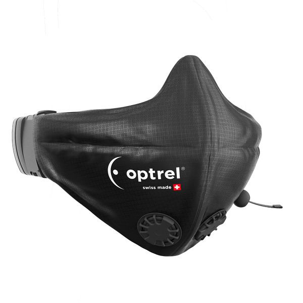 Optrel Mund-Nasenmaske swiss air, schwarz, passend zu 'Optrel®' Frischluftsystem swiss air (57256/4700.010, 4700.005), 4160.500