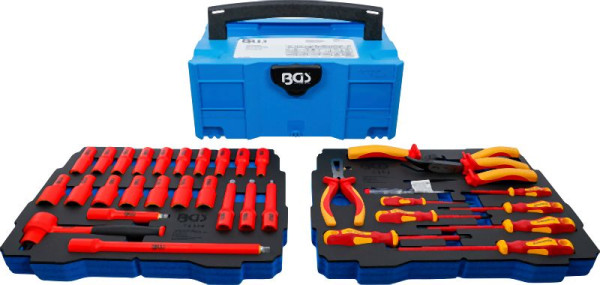 BGS VDE-Zangen- / Schraubendreher- und Steckschlüssel-Satz, BGS systainer®, 36-teilig, 70230