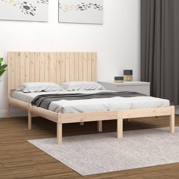 vidaXL Massivholzbett 180x200 cm, 3104428, 8720287031789