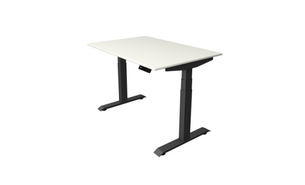 Kerkmann Sitz-/Stehtisch Move 4, B 1200 x T 800 mm, elektrisch höhenverstellbar von 640-1290 mm, Weiß, 10080410