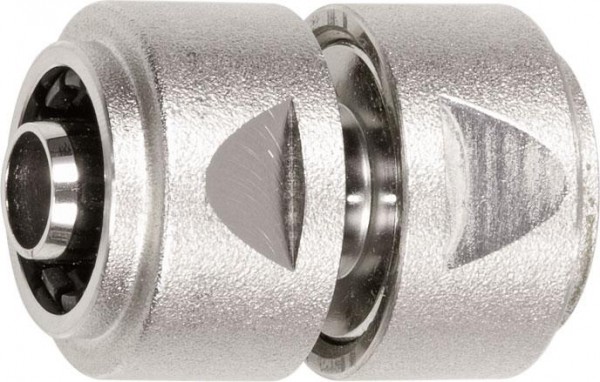 GEKA plus-Schlauchverbinder "Stecksystem, 5/8" - 16mm MS Ni mit Spannmutter, VE: 10 Stück, 46.0762