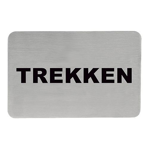 EMGA Textschilder, Text [trekken], Edelstahl, 705211